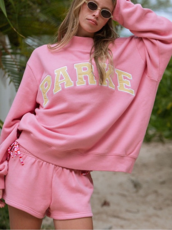 Parke Tops - NWT Parke Summerland Varsity Mockneck in Starburst